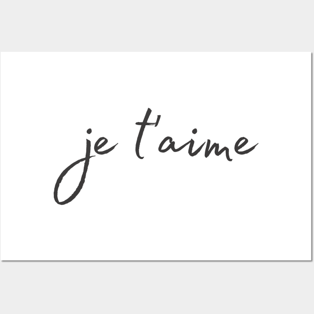 Je t'aime Wall Art by BloomingDiaries